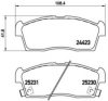 BREMBO P 61 108 Brake Pad Set, disc brake